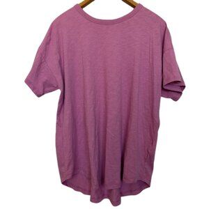 Madewell Pink Cotton Crewneck Short Sleeve Tee XXL